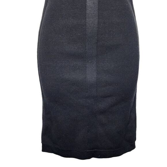 BCBGMAXAZRIA Women Dresses, Black Silk Blend Knit Racerback Bodycon Dress, Sz M - Picture 6 of 9
